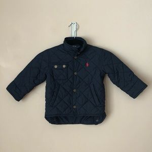 Polo navy quilted jacket